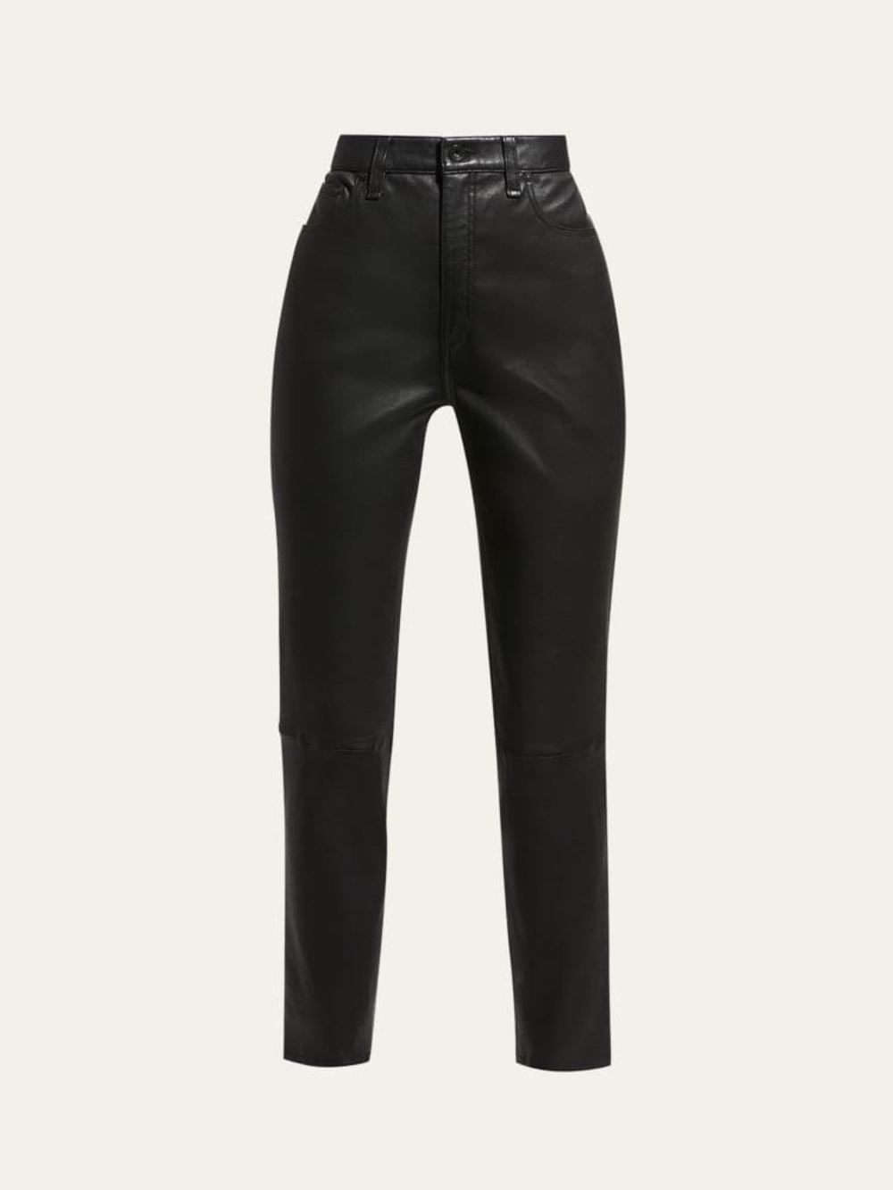 Rag & Bone Nina High Waist Skinny Leather Jeans in Black Women’s Size 27 / 4